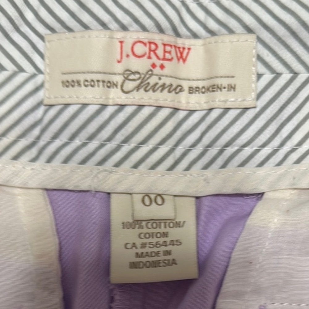J. Crew‎ Lavender Shorts Cotton Blend - Picture 3 of 4